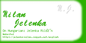 milan jelenka business card